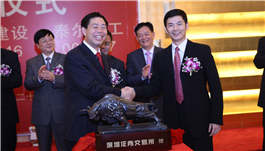 泰爾重工股份有限公司在深圳交易所挂牌上市